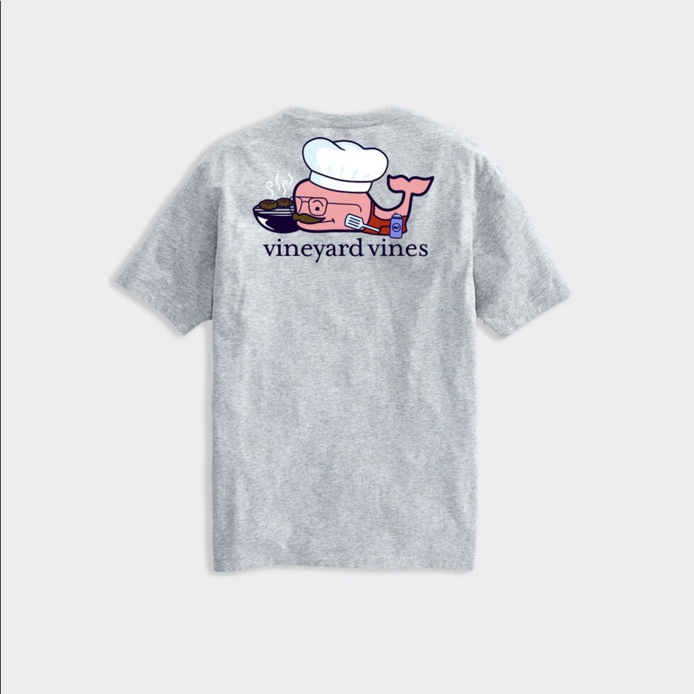 Vineyard Vines BBQ Short-Sleeve Gray T-Shirt, Size L